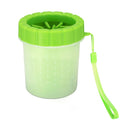 Dog Paw Cleaner Dog Paw Washer Cup with Lanyard, 2 In 1 Portable Silicone Pet Cleaning Brush Feet Cleaner for Small Dogs, Cat Paw Cleaner Dogs Grooming Dog Foot Cleaner (Green)