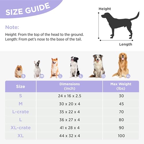 Cute Aesthetic Dog Bed for Crate,Jacquard Thick Pet Pillow 35x22 - view 5