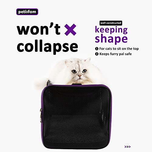 Soft Pet Carrier for Large and Medium Cats, 2 Kitties, Small Dogs. Easy to Get Cat in, Great for Cats that Don't Like Carriers (Black) - view 3
