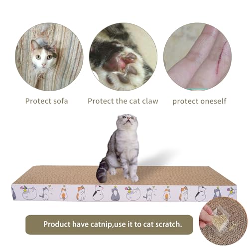 5 Packs cat Scratcher Toys Reversible Scratching Post Board for Indoor Cats Cardboard pad Sleep Play and Grind Claws - view 4