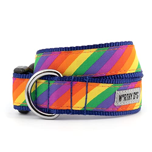 Characters, Adjustable Dog Collar,for Medium Dogs,Rainbow