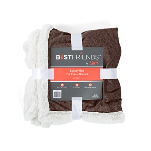 Premium Self-Warming Ilan Microfiber Faux Fur Pet Throw Blanket 40x50 in Brown - view 2