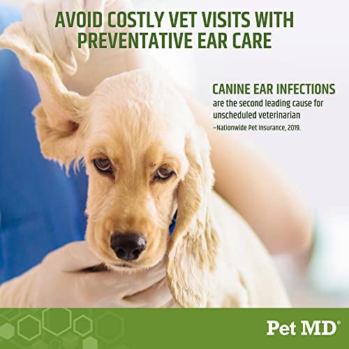 Dog Ear Cleaning Wipes with Aloe and Eucalyptus + Veterinary Tris Flush Cat & Dog Ear Cleaner - view 2