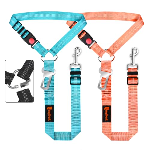 Removable Dog Seat Belt Harness for Car, 3 in 1 Pet Seatbelt Leash
