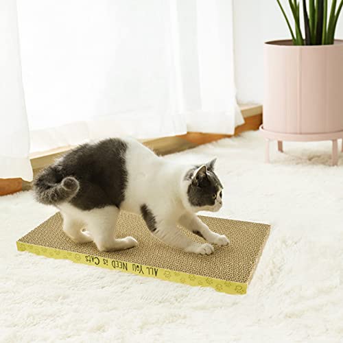 3 Pack Cardboard Cat Scratcher Pads Cat Scratching Board for Indoor Cats 16.5″Lx8.1″Wx0.8″H Dual-Side Corrugated Cats Scratching Post Reusable Supplies - view 7