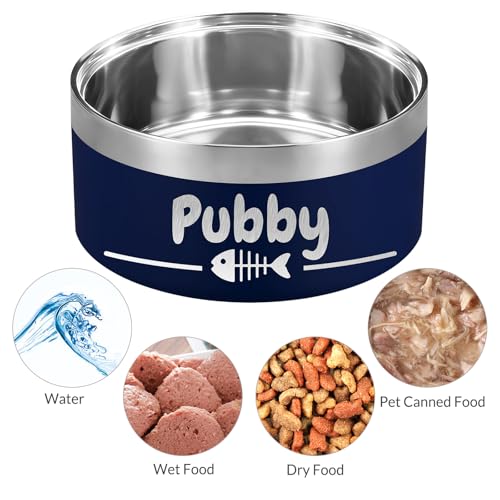 Custom Dog Bowl Personalized Dog Bowls with Name Stainless Steel Non-Slip - view 5