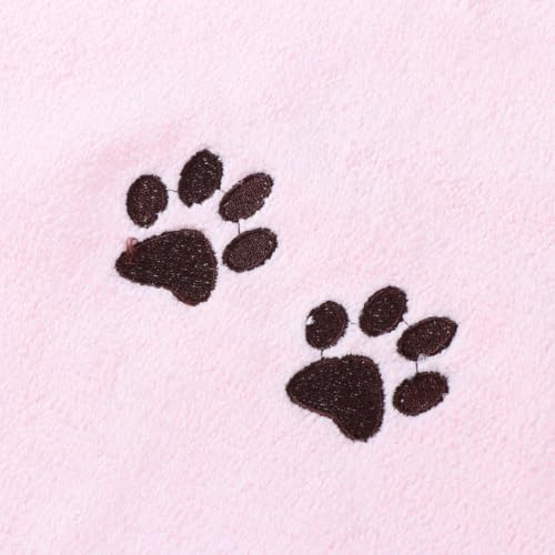 Footprint Extra Thick Microfiber PET Towel Blanket, 90x50x0.3cm Pink - view 3