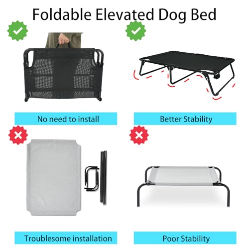 Outdoor Elevated Dog Bed Cooling Raised Dog Cots - view 3