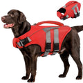 Dog Life Jacket,Reflective Dog Life Vest for Swimming Boating,Ripstop Dog Swimsuit with Rescue Handle,Adjustable Pool Float for Small Medium Large Dogs,Pet Safe Lifesaver with Superior Buoyancy