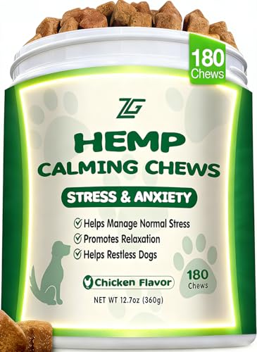 180 Cts Dog Calming Chews, Calming Chews for Dogs, Soft Chews