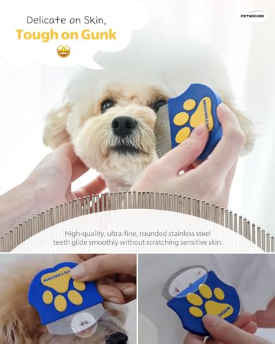 Professional Eye Comb for Pets, Stainless Steel Tear Stain Remover - view 5
