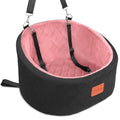 Dog Car Seat for Small Dogs Up to 30 Lbs with 2 Safety Dog Leashes