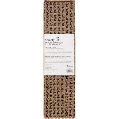 Super Scratcher Corrugated Cat Scratcher and Scratch Pad for Cats, Catnip Infused with Catnip, Scratchers for Indoor Cats and Kittens, Cardboard Scratching Post - view 4