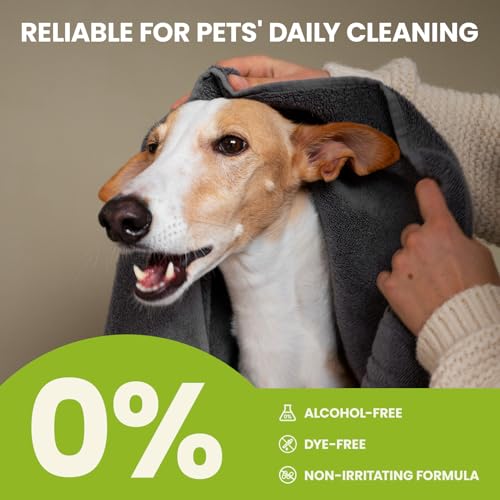 Dog Ear Wipes - 100 Count Dog Ear Cleaner Finger Wipes for Dogs & Cats, Pre-Moistened Ear Cleaning Wipes for Puppies, Kittens & Small Animals, Thick Pet Ear Wipes to Remove Wax, Dirt & Debris - view 3