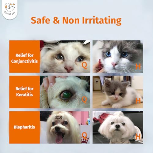Eye Drops for Eye Infection Treatment, Soothe Infection Allergy, Relieve Dry Eyes & Red Eye，Eye Cleaner and Tear Stain Remover for Dogs and Cats | 10 ml 0.33 FL OZ (1 Bottle) - view 4
