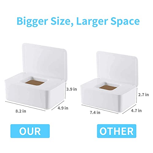 Butt Wipes Dispenser for Bathroom,8.2L x 4.9W x 3.9H inches - view 2