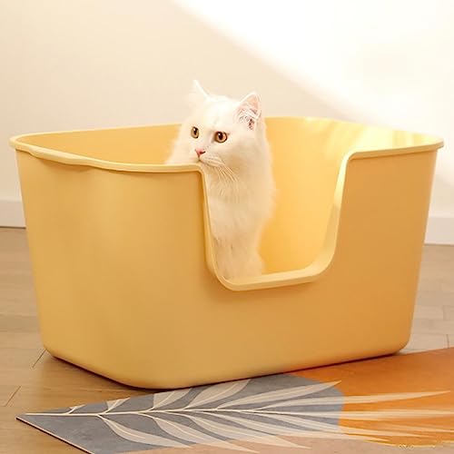 Extra Large Kitty Litter Box with High Sides, Anti-Splashing, Tool-Free Assembly, Multi Cat, Jumbo (Grey) 24.60" L x 16.92" W x 12.99" H - view 3