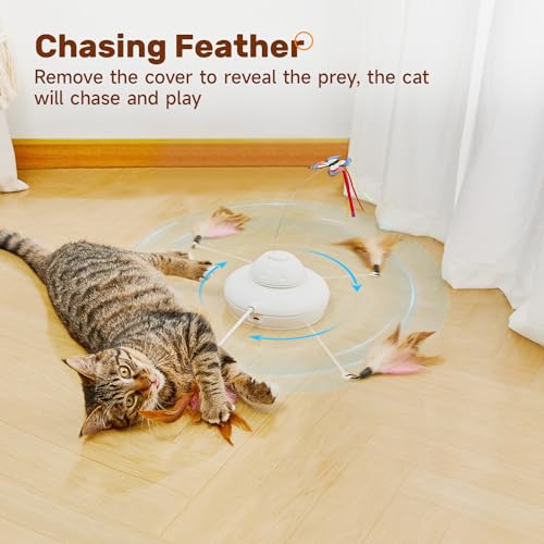 Cat Toys Chargeable, 3in1 Hide and Seek, Interactive Fun - view 5