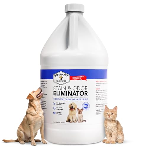 Stuart Pet Supply Co. Professional Strength Pet Odor Eliminator | Urine Odor Remover | Pet Urine Enzyme Cleaner | Pet Stain and Odor Remover | Enzymatic Cleaner for Dog Urine and Cat Urine