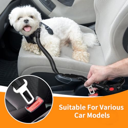 Dog Seat Belt for Car, Headrest Restraint Reflective Bungee, 1 Pack - view 5