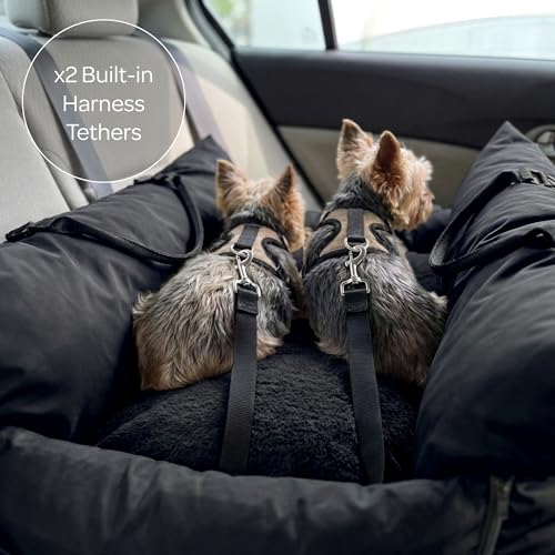 Marco Travel Pet Bed (Black, Double Seater 20.5" x 35.5") - Washable Cover - view 4