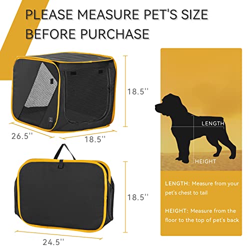 26-in Collapsible Soft Dog Crate for Car Travel - view 5
