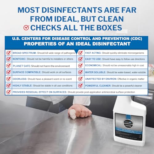 PermaSafe CLEAN 1-Step Disinfectant, Deodorizer & All-Purpose Cleaner Virtual Bundle (32oz Spray + 1 Gallon Refill) | Multi-Surface Sanitizer for Hard, Soft & Food Contact Surfaces - view 5