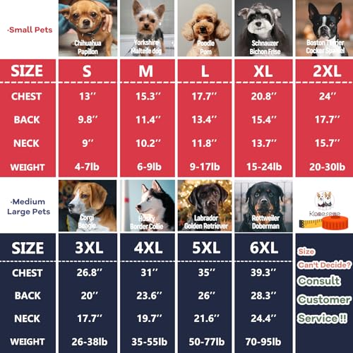 Dog Shirt Soft Cotton Tank Top Lightweight Stretchy Red & Blue L - view 3