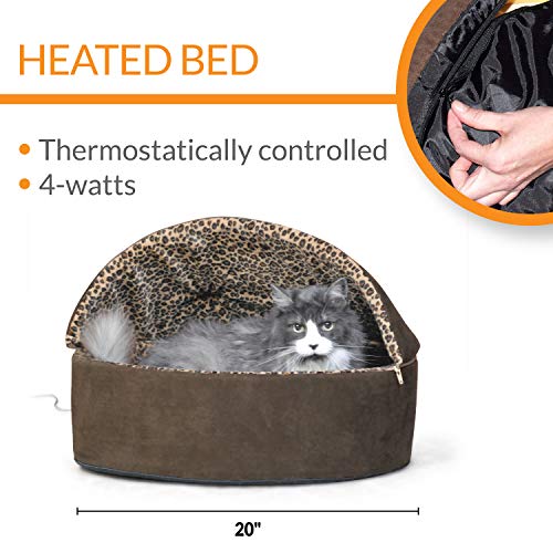 K&H Heated Cat Bed, Thermo-Kitty Bed Deluxe Indoor, Safety Listed, 20in - view 2