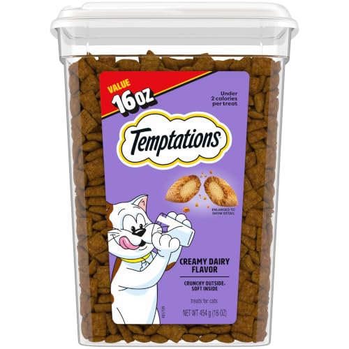 Classic Crunchy and Soft Cat Treats, Creamy Dairy, 16 oz