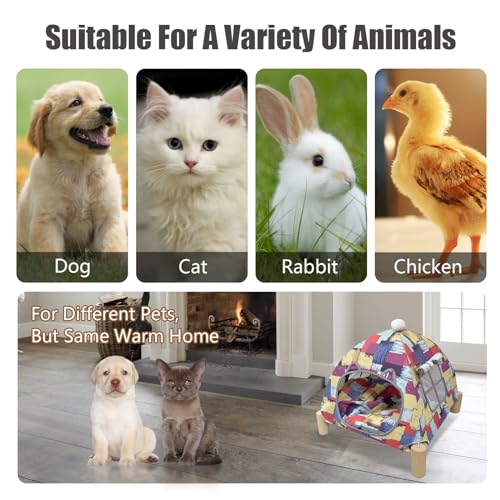 Portable Cat Tent Bed – Lightweight Foldable Cat House with Soft Washable Cushion, Warm Enclosed Cave for Kittens, Indoor Cats & Small Dogs - view 4