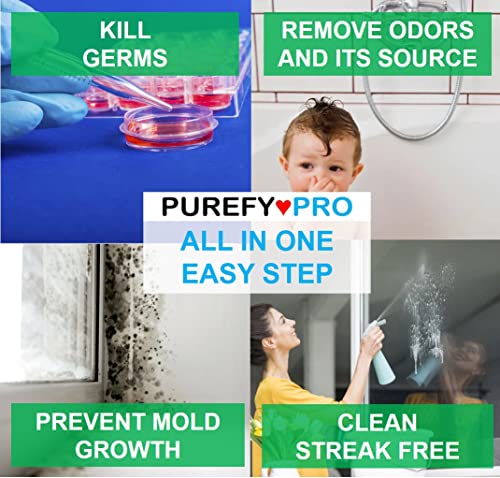 Purefypro Disinfectant Spray (16oz, 2pk) No Rinse. No Residue. Kills 99.9999% MRSA, Norovirus, Flu Virus, and Fungi, Drug Resistant Germs. Suitable for All Surfaces - view 5