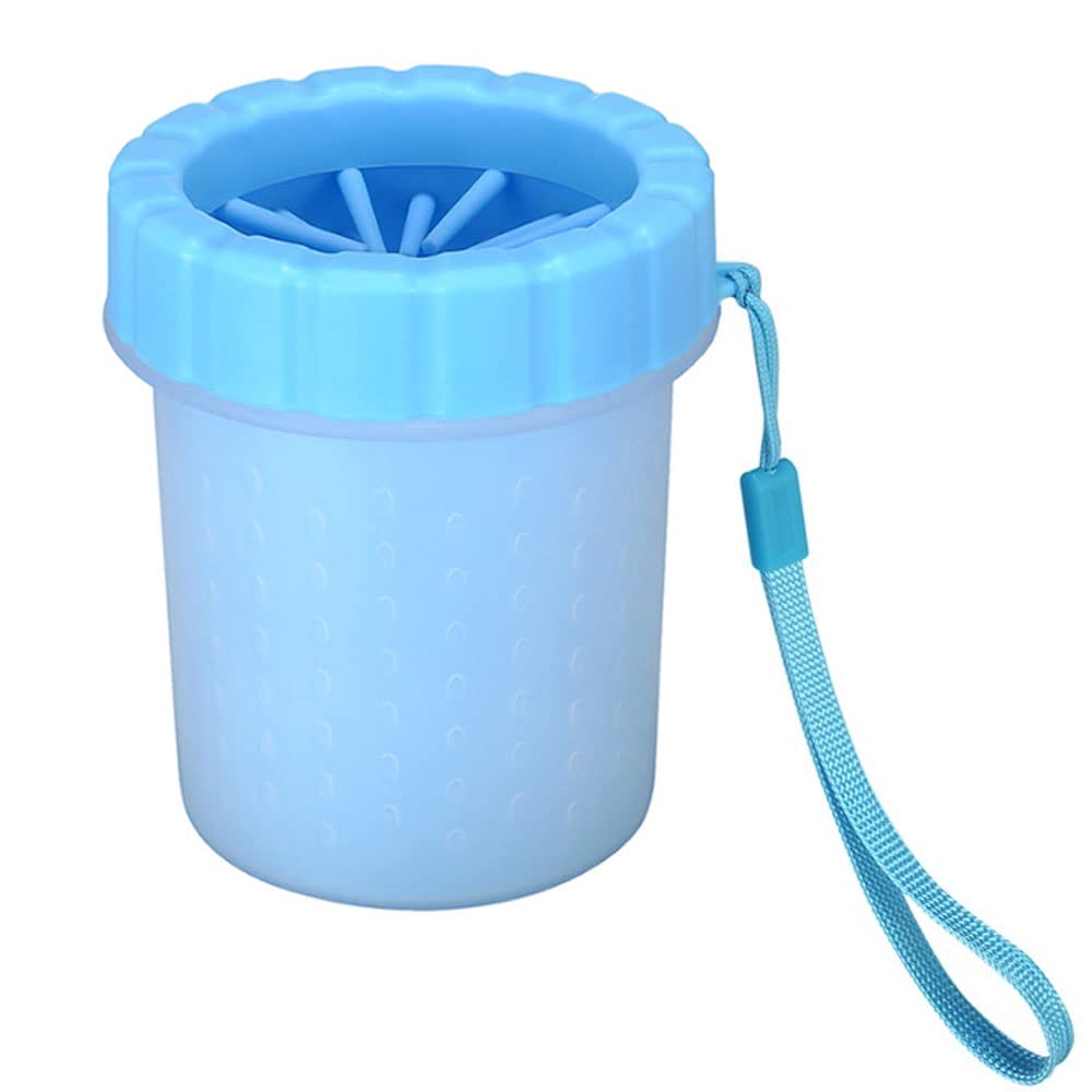 Dog Paw Cleaner Dog Paw Washer Cup with Lanyard, 2 In 1 Portable Silicone Pet Cleaning Brush Feet Cleaner for Small Dogs, Cat Paw Cleaner Dogs Grooming Dog Foot Cleaner (Green) - view 8