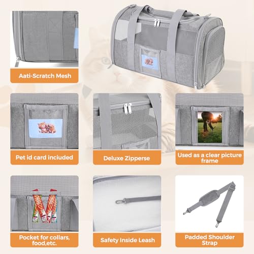 Soft-Sided Cat Carrier,Pet Travel Bag (Up to 16 Lbs) - view 6