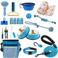 PupLuxe Puppy Starter Kit Blue 22 Piece Kit Great for Dog Training New Dog Bundle