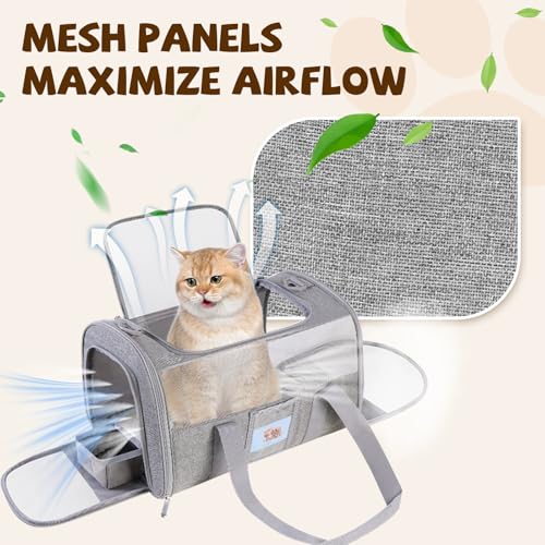 Soft-Sided Cat Carrier,Pet Travel Bag (Up to 16 Lbs) - view 4