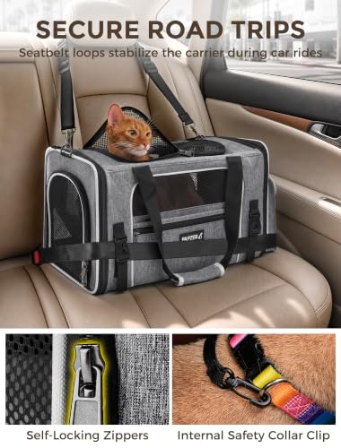 Soft Sided Pet Carrier, Travel Friendly, Small to Medium Cats 15 lbs - view 3