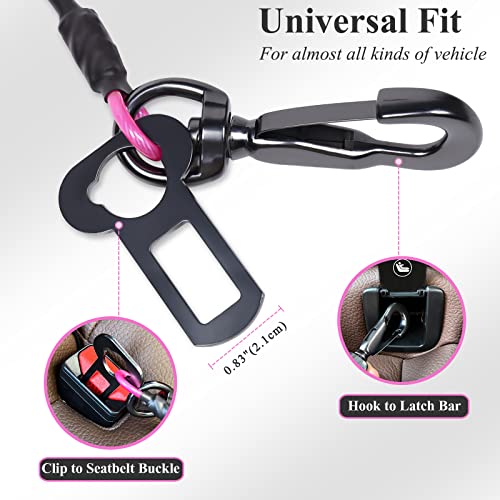 Dog Seatbelt Tuffbelt Dog Car Harness, S, Pink - view 3