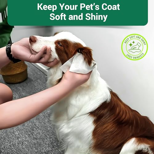 400 Unscented Dog Wipes for Paws and Butt Large Thick Puppy Wipes for Dogs Face and Body Dog Wipes Cleaning Deodorizing Cat Wipes Cleaning Fur and Butt Big Doggie Wipes Doggy Wipes Bum Dog Ear Wipes - view 3