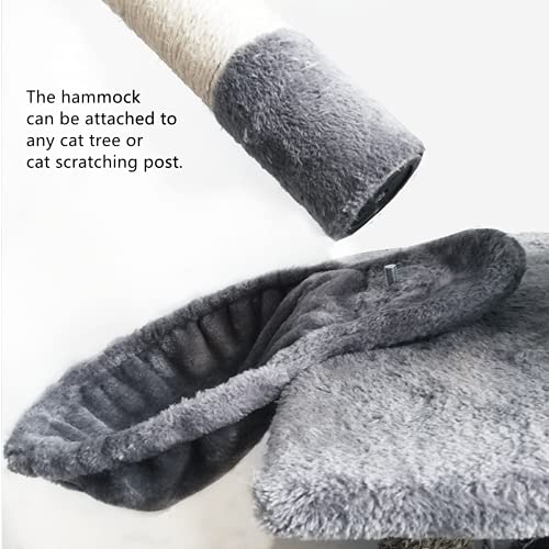 14.6" Green Nest Basket Lounger Hammock Bed for Cat Tree Tower Replacement, 5-Pack Hanging Toys, Cat Tree Accessories Hammock Attachment (Large 1pc, Green) - view 5