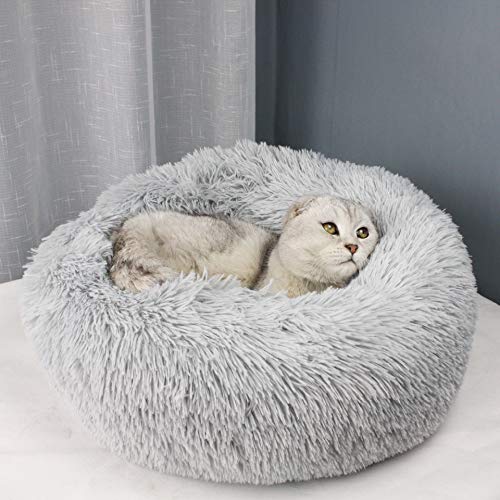 Dog Bed for Small Dogs & Cats, 24 Inch Medium Fluffy Washable Donut Bed - view 6