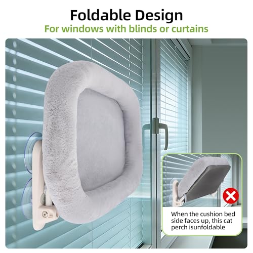 Foldable Cat Window Perch,Inside Hammock with Sturdy Metal Frame,M - view 3