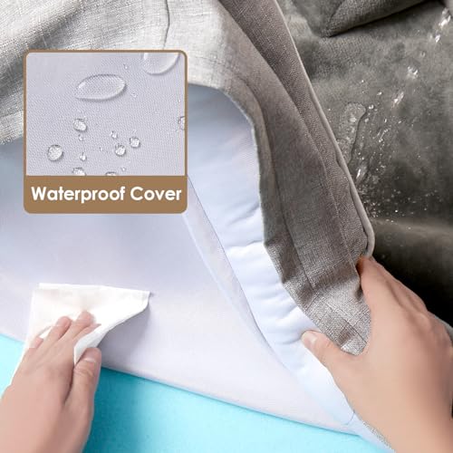 Orthopedic XXL Dog Bed, Waterproof Washable XL Big Pet Bed 52" - view 3