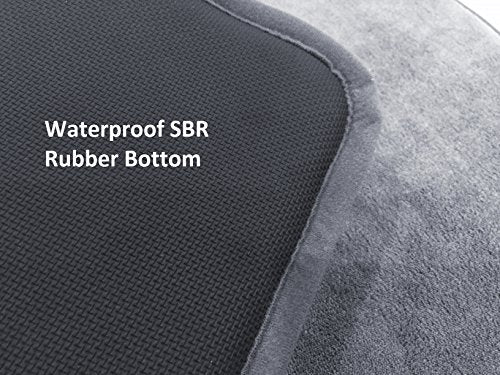 Luxury Extra Large Gel-Infused Memory Foam Dog Bed Mat Pillow Topper, Fit XL 48"X30" Crate, Waterproof Non Slip Bottom, Grey - view 5