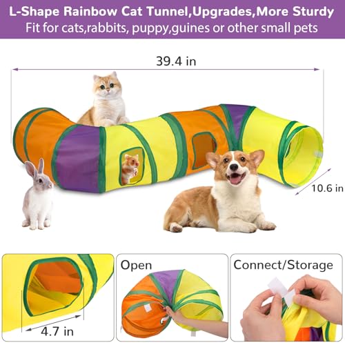 Cat Toys Set 33Pcs, Collapsible Play Tunnels for Indoor Cats - view 5