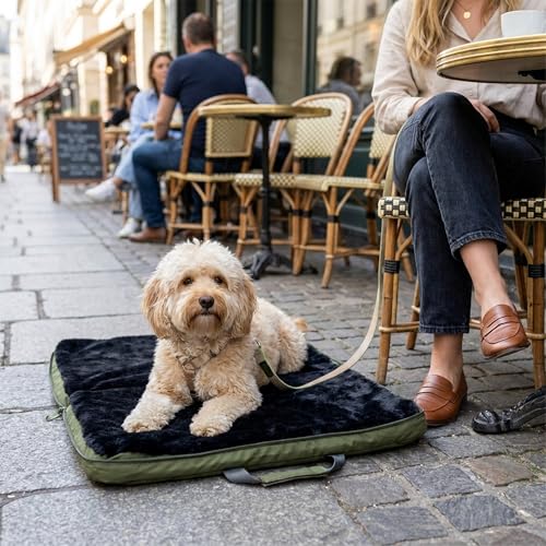 Gus Travel Bed - Medium (29.5″ x 39.5″), Army - Portable Foldable Dog Bed - view 2