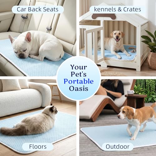 Dog Cooling Mat Instant Pet Cooling Pad Cool Bed for Dogs & Cats - view 4