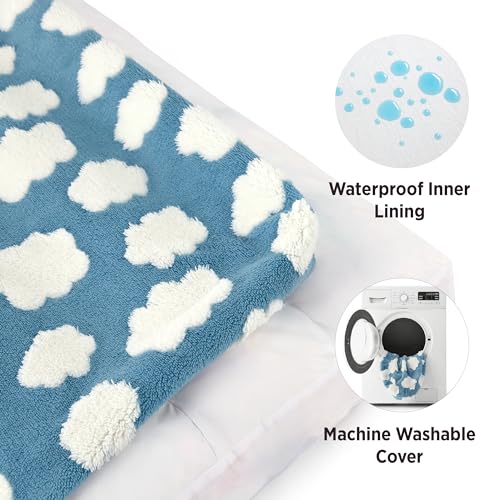 Cute Aesthetic Dog Bed for Crate,Jacquard Thick Pet Pillow 35x22 - view 4