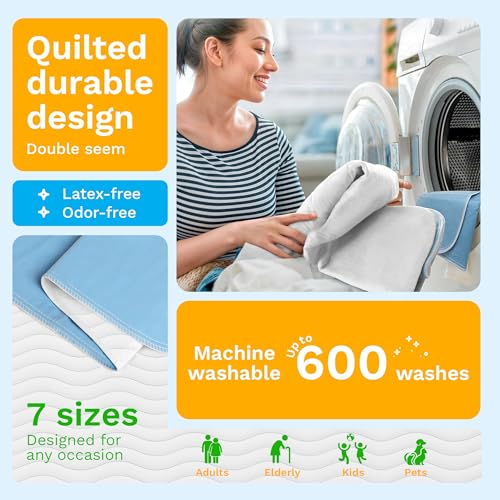 4 Pack Washable Pee Pads for Dogs 30"x34", Waterproof Puppy Pee Pads - view 2