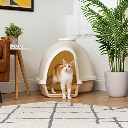 Igloo Dog House, White/Beige, Small and Medium Dogs and Cats, Indoor/Outdoor - view 2